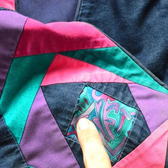 Handmade Denim Patchwork  Vest - Picture 9 of 9